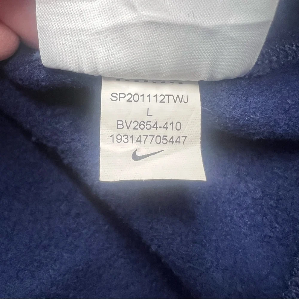 Nike Fleece Pullover Hoodie Men’s L BV2654-410 Midnight Blue‎ Sweatshirt